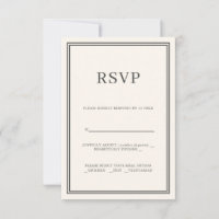 Moderne Minimalismus-UAWG-Antwortkarte