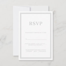 Moderne Minimalismus UAWG Response Card Grau RSVP Karte
