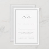Moderne Minimalismus UAWG Response Card Grau RSVP Karte (Vorne/Hinten)