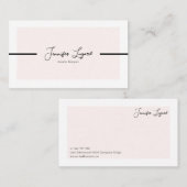 Moderne, minimalistisch anpassbare Visitenkarte (Vorne/Hinten)