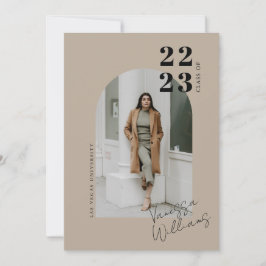 Moderne Minimalistisch Arch Foto Graduation Party Einladung