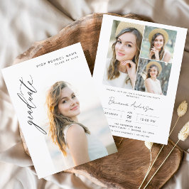 Moderne Minimalistisch Arch Foto Graduation Party Einladung