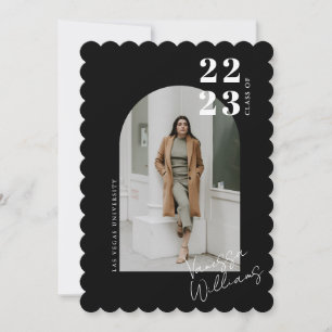 Moderne Minimalistisch Arch Foto Graduation Party Einladung