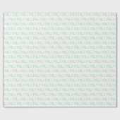 Moderne Minimalistisch Blue Custom mit Monogramm H Geschenkpapier (Flach)