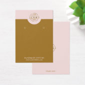Moderne Minimalistisch Blush Pink Schmuckkarte (Schreibtisch)