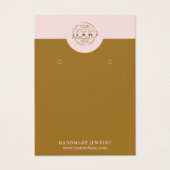 Moderne Minimalistisch Blush Pink Schmuckkarte (Vorderseite)