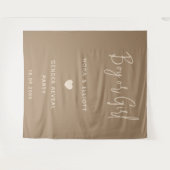 Moderne Minimalistisch-braune männliche oder weibl Wandteppich (Vorderseite (Horizontal))