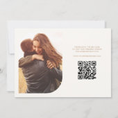 Moderne Minimalistisch Chic 2 Foto Hochzeit Save The Date (Rückseite)