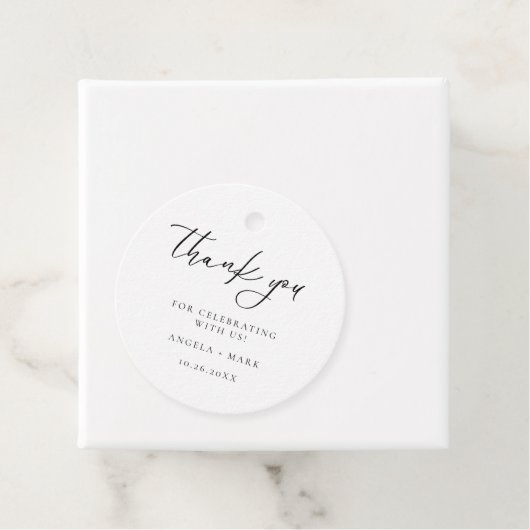 Moderne Minimalistisch Dankeschön Gastgeschenk Hoc Geschenkanhänger (Beispiel)