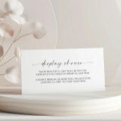 Moderne Minimalistisch-Display-Babydusche Begleitkarte