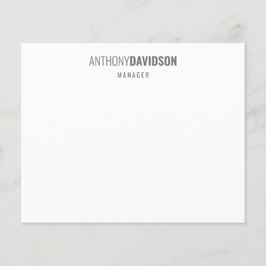 Moderne Minimalistisch Elegante Beruflich Flyer (Vorne)