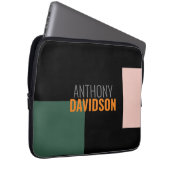 Moderne Minimalistisch Elegante Beruflich Schlicht Laptopschutzhülle (Vorne Rechts)