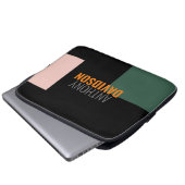 Moderne Minimalistisch Elegante Beruflich Schlicht Laptopschutzhülle (Vorne Knopf)