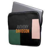 Moderne Minimalistisch Elegante Beruflich Schlicht Laptopschutzhülle (Vorderseite Links)