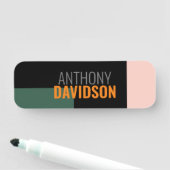 Moderne Minimalistisch Elegante Beruflich Schlicht Namensschild (Beispiel)