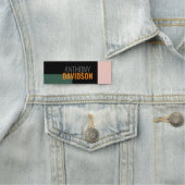 Moderne Minimalistisch Elegante Beruflich Schlicht Namensschild (Beispiel)