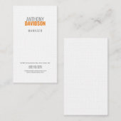 Moderne Minimalistisch Elegante Beruflich Schlicht Visitenkarte (Vorne/Hinten)