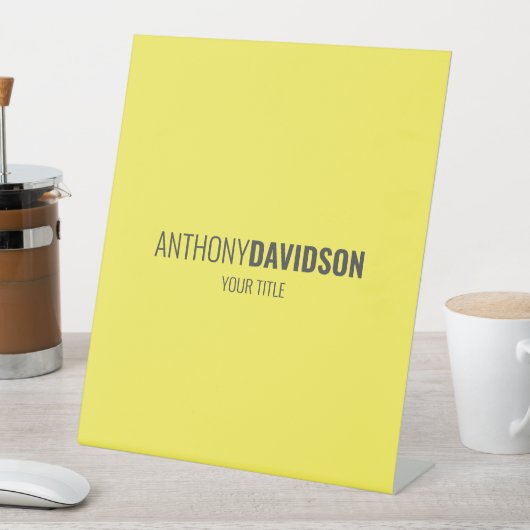 Moderne Minimalistisch Elegante Beruflich Sockelschild (In Situ)