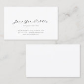 Moderne Minimalistisch Elegante Berufliche Sauberk Visitenkarte (Vorne/Hinten)