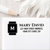 Moderne, minimalistisch-elegante Rücksendeadresse (Insitu)