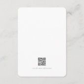 Moderne Minimalistisch elegante Unterkunft Begleitkarte (Rückseite)