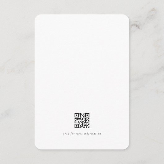 Moderne Minimalistisch elegante Unterkunft Begleitkarte (Rückseite)