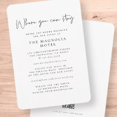 Moderne Minimalistisch elegante Unterkunft Begleitkarte