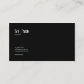 Moderne Minimalistisch Geometrie Grau und Schwarz Visitenkarte (Rückseite)