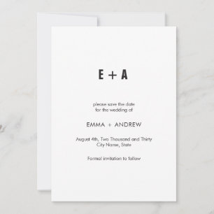 Moderne Minimalistisch Geometrie Save the Date Einladung