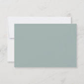 Moderne Minimalistisch Geometrische Aquamarine Hoc Save The Date (Rückseite)