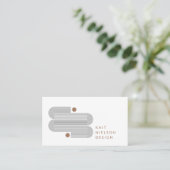 Moderne Minimalistisch geometrische Linien Einziga Visitenkarte (Stehend Vorderseite)