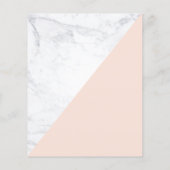 Moderne Minimalistisch geometrische Marmorwerbung Flyer (Hinten)