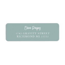 Moderne, minimalistisch geschriebene Adresse La