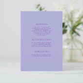 Moderne minimalistisch gewagte Wavy Hochzeitskarte RSVP Karte (Stehend Vorderseite)