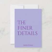 Moderne minimalistisch gewagte Wavy Hochzeitskarte