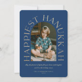 Moderne Minimalistisch glücklichste Hanukkah Arc F (Vorderseite)