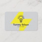 Moderne Minimalistisch-Grau-Visitenkarte für Elekt Visitenkarte (Vorderseite)