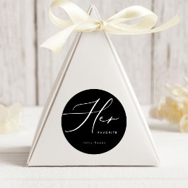 Moderne Minimalistisch ihre Lieblings-Gefallen Run Runder Aufkleber