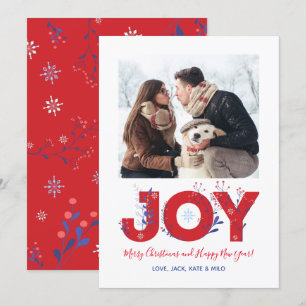 Moderne Minimalistisch Joy Weihnachts-Weihnachtska Einladung
