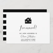 Moderne Minimalistisch-Moving-Announcement-Karte Ankündigung (Vorne/Hinten)