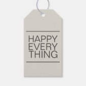 Moderne Minimalistisch neutrale Geschenkanhänger (Vorderseite)