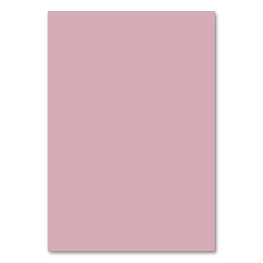 Moderne Minimalistisch rosa Hochzeitssitzanweisung Tischnummer (Rückseite)