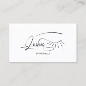 Moderne Minimalistisch Signature Makeup Artist Las Visitenkarte (Vorderseite)