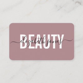 Moderne Minimalistisch Signature Rose Gold Visitenkarte