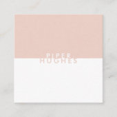 Moderne Minimalistisch Square Business Cards | Blü Quadratische Visitenkarte (Vorderseite)