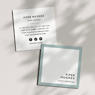 Moderne Minimalistisch Square Business Cards Grö Quadratische Visitenkarte