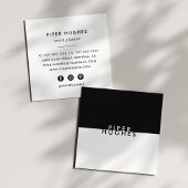 Moderne Minimalistisch Square Business Cards | Sch Quadratische Visitenkarte