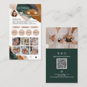 Moderne, minimalistisch-stilvolle QR CODE-Business Visitenkarte