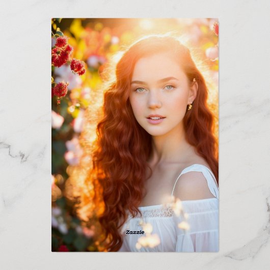 Moderne Minimalistisch Sweet 16 Foto Einladung (Rückseite)