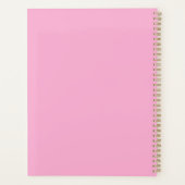 Moderne Minimalistisch Teacher School Pink Planer (Rückseite)